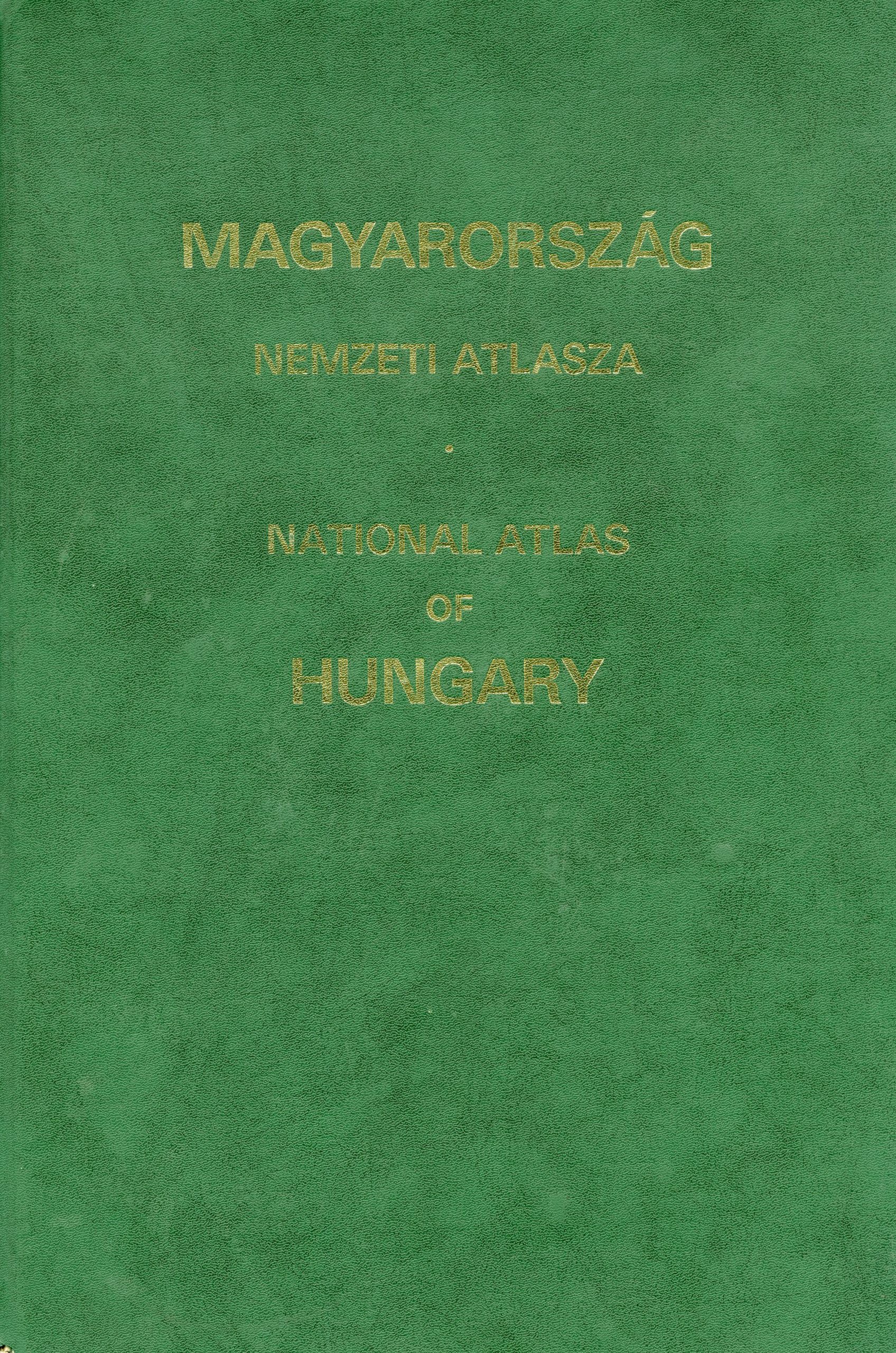 1. ábra. A Magyarország nemzeti atlasza fedőlapja (1989)